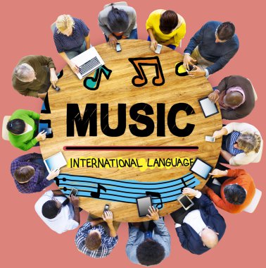 Müzik, eğlence medya kavramı