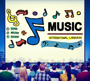 Müzik, eğlence medya kavramı