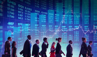 İş grubunun siluetleri