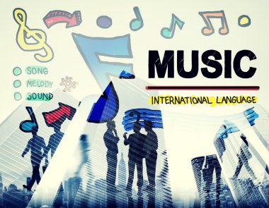 Müzik, eğlence medya kavramı