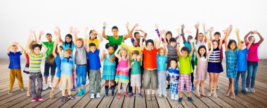 sevimli gülümseyen çocuklar