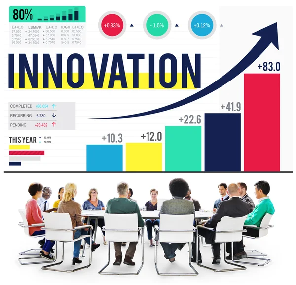 Innovationsbegreppet Inspiration mål — Stockfoto