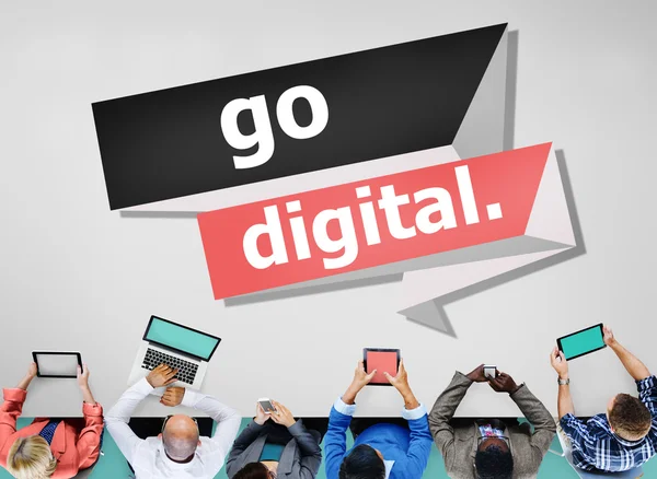 Go Digital Modern Technology — Stock Photo, Image