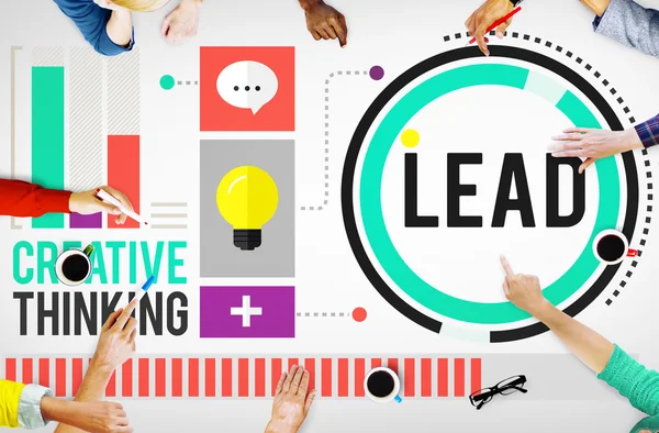 Lead Leadership Management Concept — Stock Photo, Image