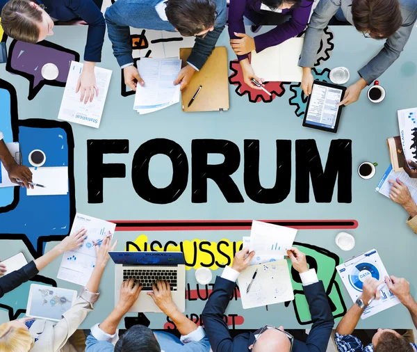 Forum Discussione Argomento — Foto Stock