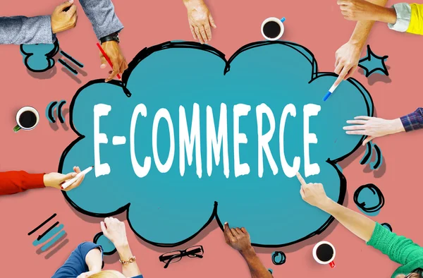 Concetto di Marketing digitale E-commerce — Foto Stock