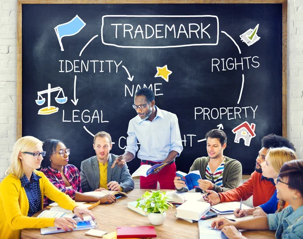 Diversity People and Trademark Concept — Stok Foto