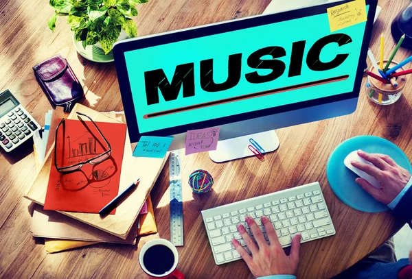 Muziek, Entertainment Media Concept — Stockfoto