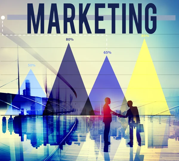 Marketing Pubblicizzare analisi Business Commercial Concept — Foto Stock