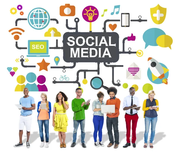 Social Networking Connection Concept — Stock Photo, Image