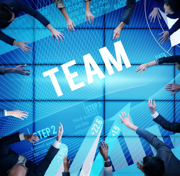 Concetto di Partnership aziendale di squadra Teamwork — Foto Stock
