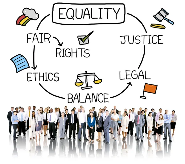 Igualdad Concepto de equilibrio de derechos — Foto de Stock