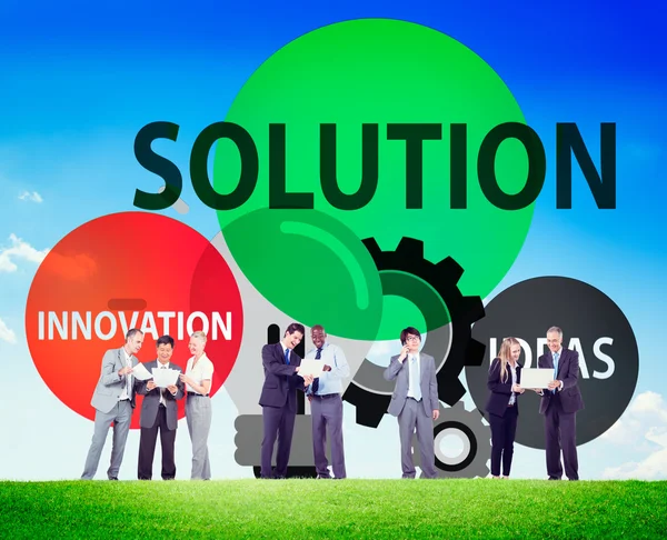 Solution Strategy Ideas Innovation Creativity Concept — Stock Photo, Image