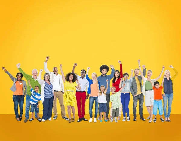 Diversiteit mensen en eenheid variatie Concept — Stockfoto