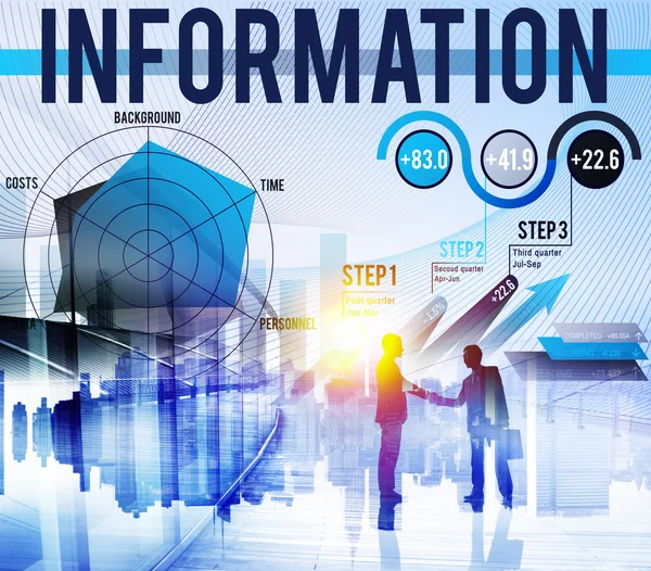 Információs adatok globális kommunikációs média fogalma — Stock Fotó