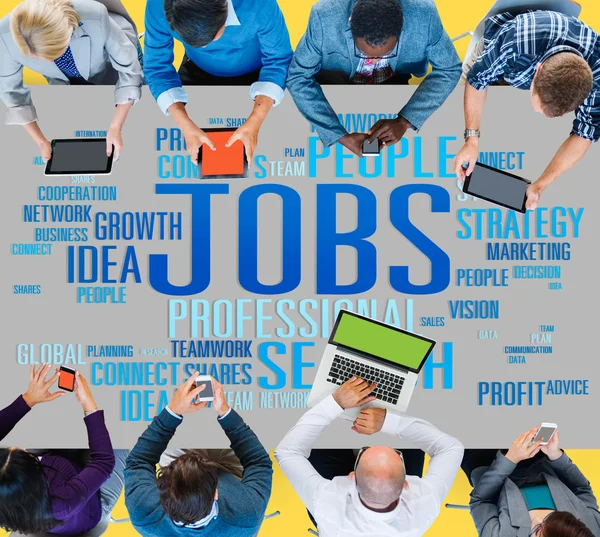 Empregos Profissão, Recrutamento Conceito de Emprego — Fotografia de Stock