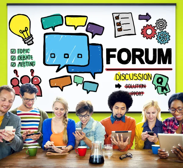 Forumet Chat och meddelande — Stockfoto