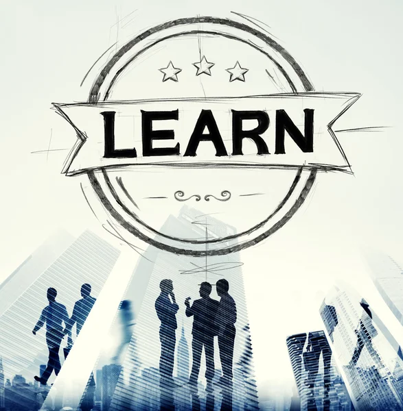 Aprender conceito de conhecimento de aprendizagem — Fotografia de Stock
