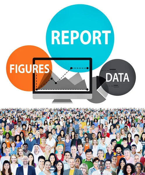 Informe financiero Concepto de estrategia — Foto de Stock