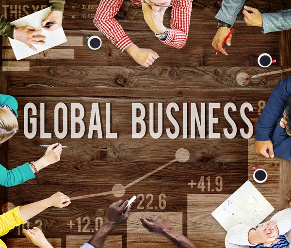 Global Business Data — Stock Photo, Image