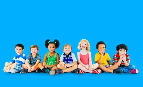 Diversity Children Sitting together — Stock Photo, Image