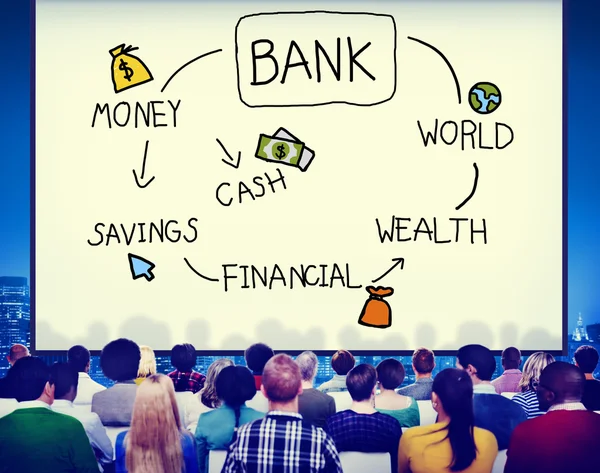 Finanzinvestitionskonzept der Banken — Stockfoto
