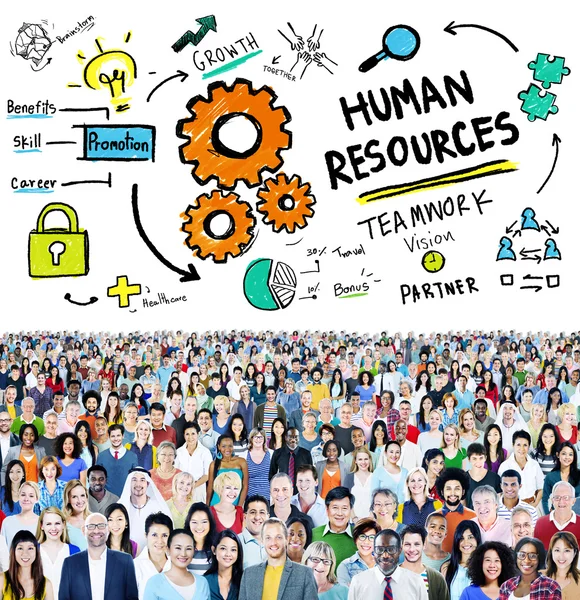 Diversity People and Human Resources Concept — Stok Foto