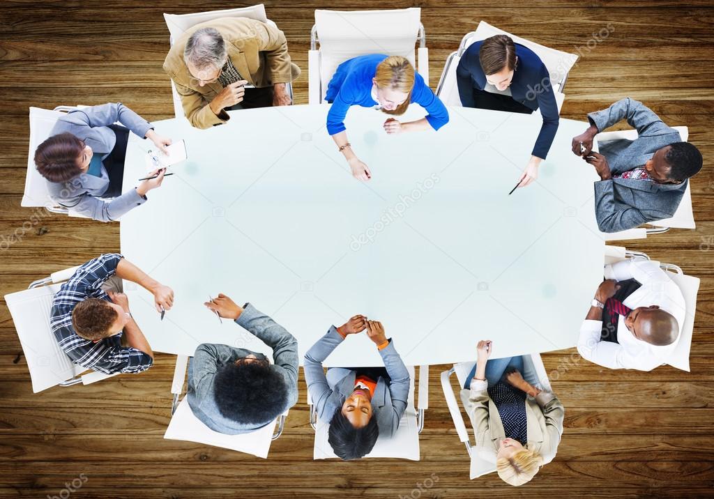 Group of Business People on Meeting
