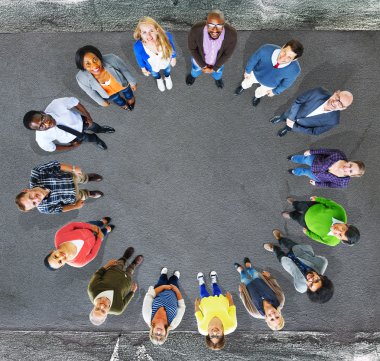 İş insanlar toplum takım kavramı