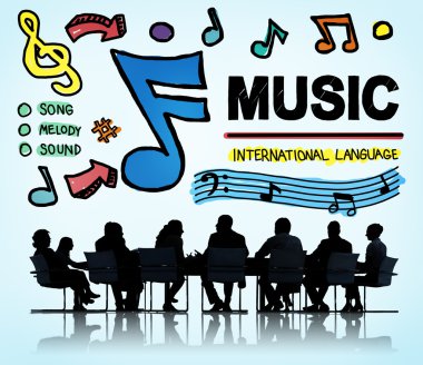 Müzik, eğlence medya kavramı