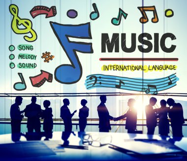 Müzik, eğlence medya kavramı