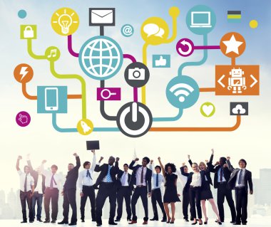 İş adamları ile çalışma fikirler