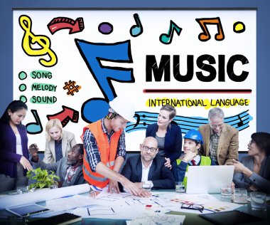 Müzik, eğlence medya kavramı