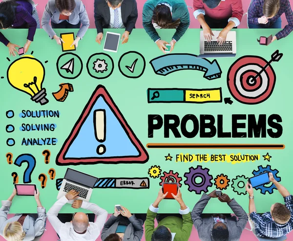 Problem problem svårigheter — Stockfoto