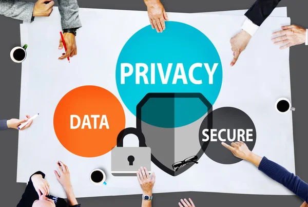 Privacy gegevens veilig bescherming Concept — Stockfoto