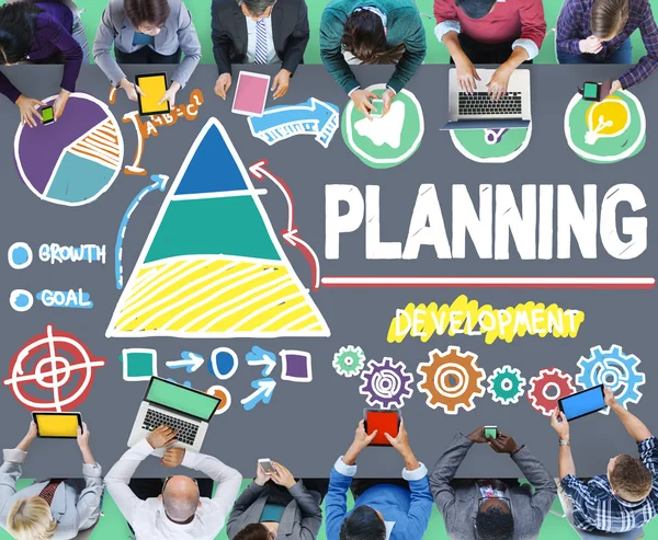 Concepto de estrategia de planificación — Foto de Stock