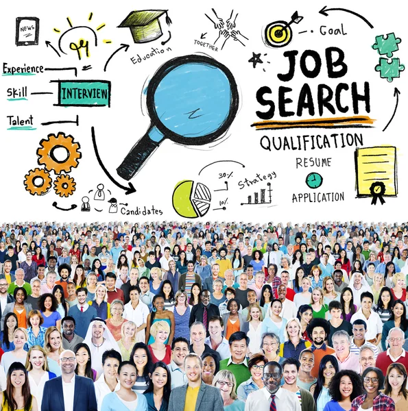 Concepto de búsqueda de empleo — Foto de Stock