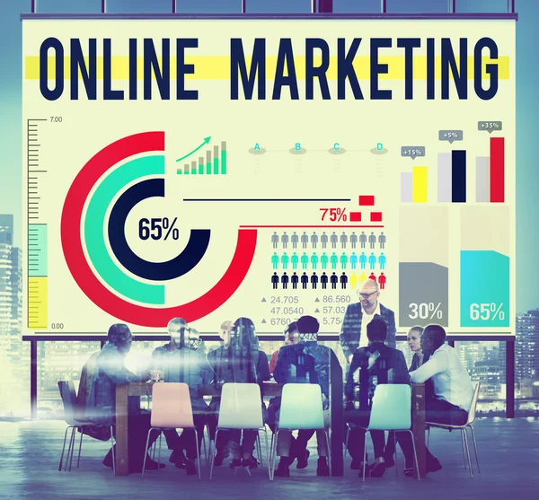 Marketing Online, Conceito de Anúncio — Fotografia de Stock