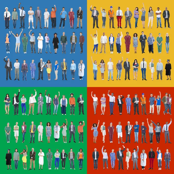 Diversidade pessoas de pé juntos — Fotografia de Stock