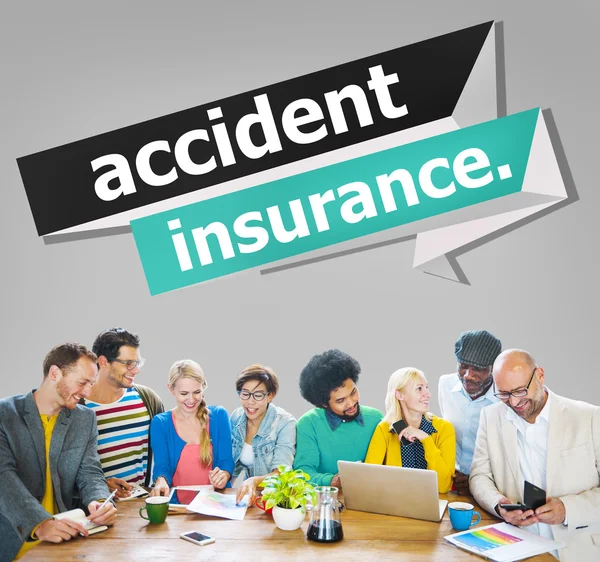 Olycksfallsförsäkring skydd säkerhetskoncept — Stockfoto