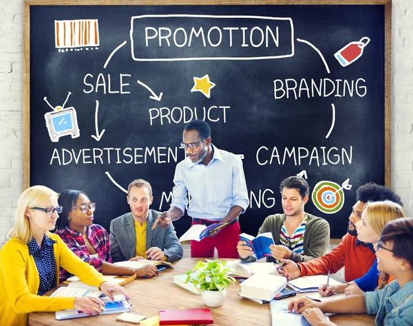 Diversiteit mensen en Branding Marketing Concept — Stockfoto