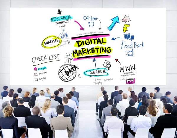 Strategia di branding Concetto multimediale online — Foto Stock