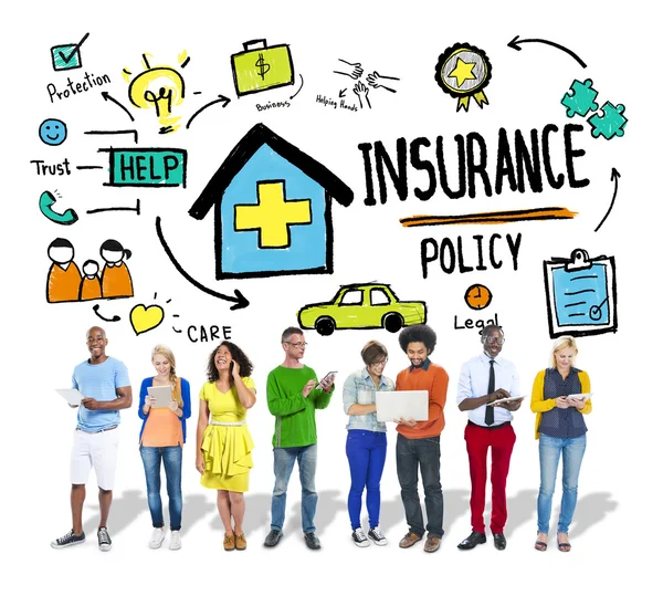 Diversity People, Insurance Policy Concept — Stock Photo, Image