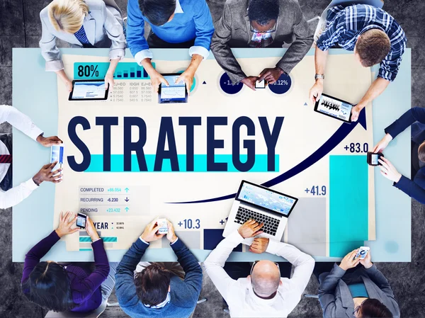 Concepto de plan de solución de directrices de estrategia —  Fotos de Stock