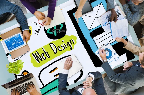 Webdesign en webdevelopment — Stockfoto