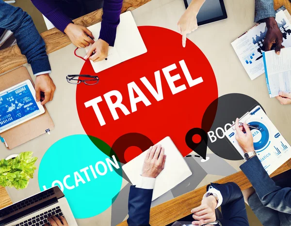 Travel Location Booking Concept — Stock Photo, Image