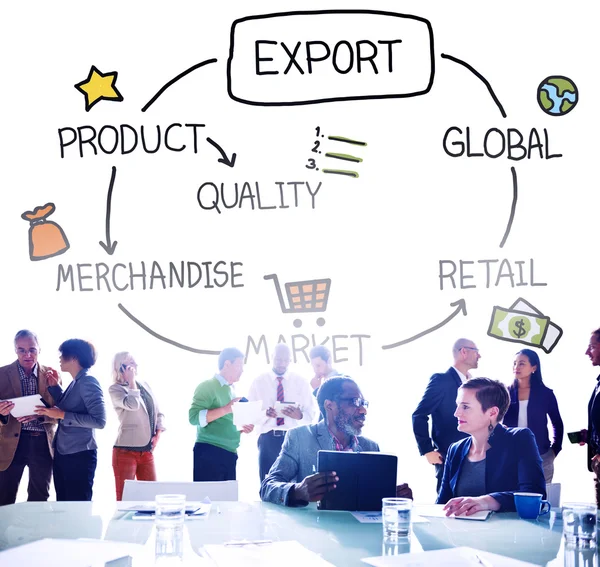 Exportprodukt Warenkonzept — Stockfoto