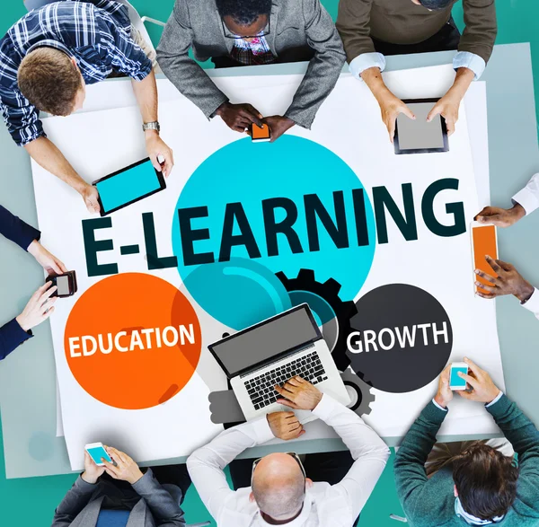 E-learning onderwijs groei — Stockfoto