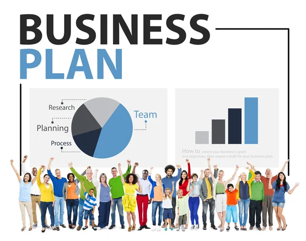 Concetto di Business Plan Strategy Meeting — Foto Stock