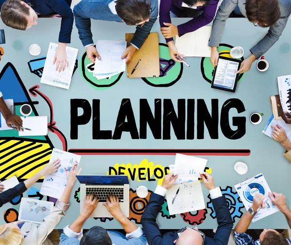 Planowanie koncepcja planu — Zdjęcie stockowe